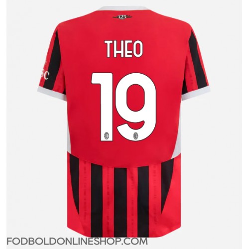 AC Milan Theo Hernandez #19 Hjemmebanetrøje 2024-25 Kortærmet